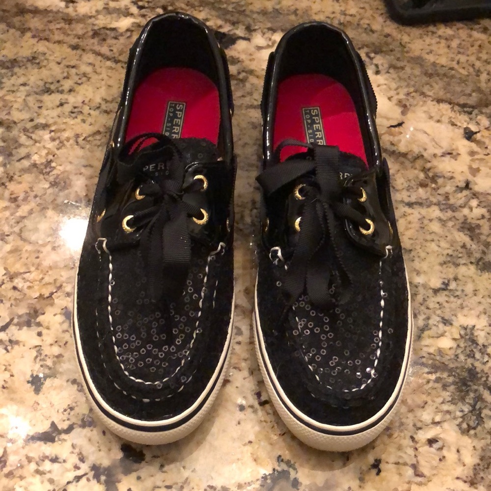 Sequin Sperry boat shoe